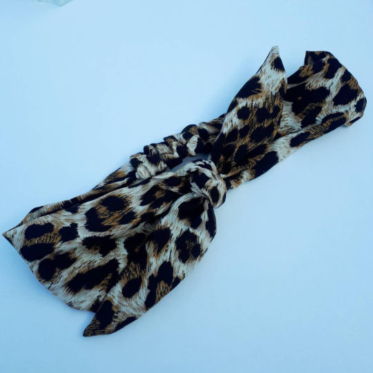 Leopard Print Bow Headband